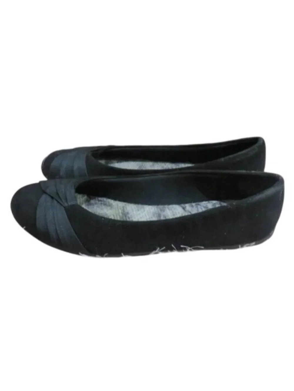 Hotcakes Black Vegan Suede Leather Ballet Flats 8.5